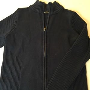 Eddie Bauer size medium full zip cotton sweater
